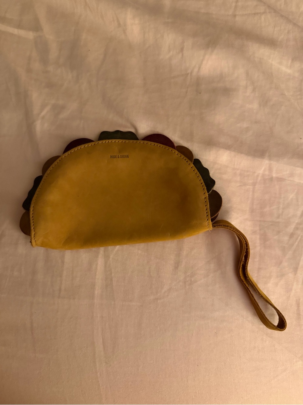 Taco Leather Wristlet Clutch 🌮